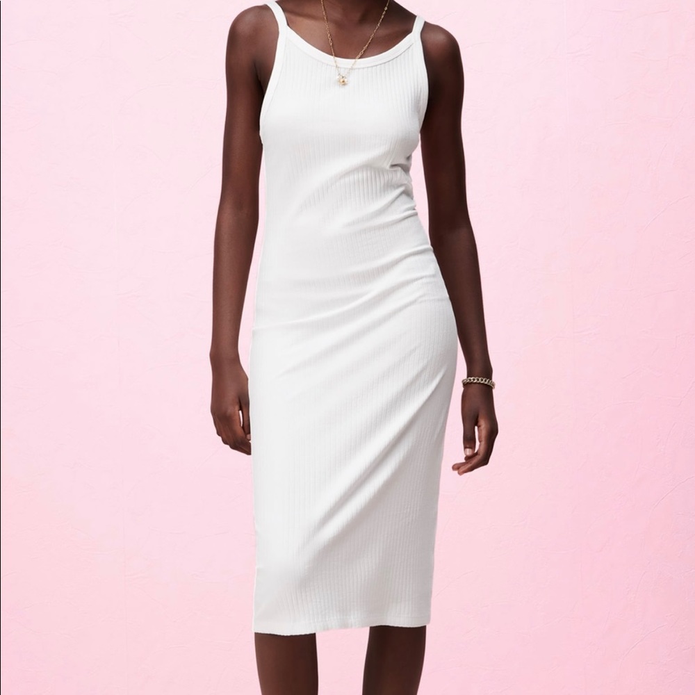 NWT ZARA Ribbed Midi Dress